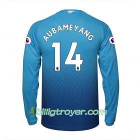 Billige Fotballdrakter Arsenal Aubameyang 14 Bortedraktsett 2017/18 Langermet
