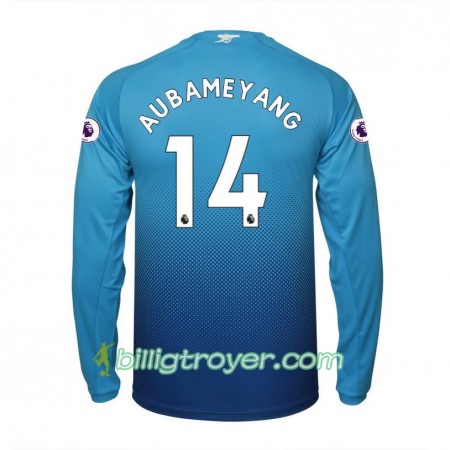Billige Fotballdrakter Arsenal Aubameyang 14 Bortedraktsett 2017/18 Langermet
