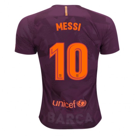 Billige Fotballdrakter FC Barcelona Lionel Messi 10 Tredjedraktsett 2017/18 Kortermet