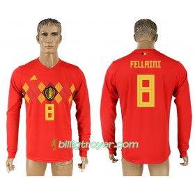 Billige Fotballdrakter Belgia Marouane Fellaini 8 VM 2018 Hjemmedraktsett Langermet