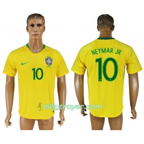 Billige Fotballdrakter Brasil Neymar Jr 10 VM 2018 Hjemmedraktsett