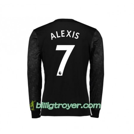 Billige Fotballdrakter Manchester United Alexis Sanchez 7 Bortedraktsett 2017/18 Langermet