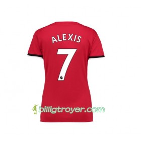 Billige Fotballdrakter Manchester United Alexis Sanchez 7 Dame Bortedraktsett 2017/18 Kortermet