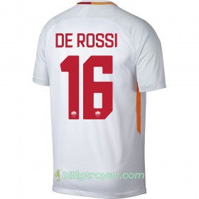 Billige Fotballdrakter AS Roma De Rossi 16 Bortedraktsett 2017/18 Kortermet