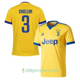 Billige Fotballdrakter Juventus Chiellini 3 Bortedraktsett 2017/18 Kortermet