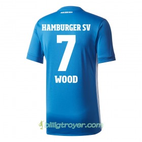Billige Fotballdrakter Hamburger SV Wood 7 Bortedraktsett 2017/18 Kortermet