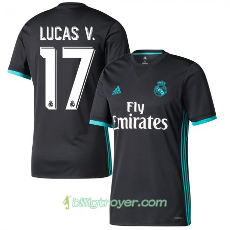 Billige Fotballdrakter Real Madrid Lucas V. Bortedraktsett 2017/18 Kortermet