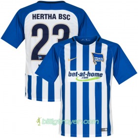 Billige Fotballdrakter Hertha BSC Weiser 23 Hjemmedraktsett 2017/18 Kortermet