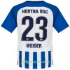 Billige Fotballdrakter Hertha BSC Weiser 23 Hjemmedraktsett 2017/18 Kortermet