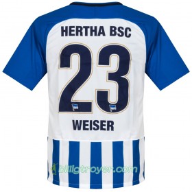 Billige Fotballdrakter Hertha BSC Weiser 23 Hjemmedraktsett 2017/18 Kortermet