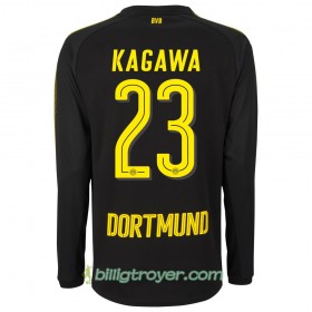 Billige Fotballdrakter Borussia Dortmund Kagawa 23 Bortedraktsett 2017/18 Langermet