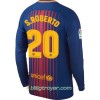 Billige Fotballdrakter FC Barcelona S. Roberto Hjemmedraktsett 2017/18 Langermet