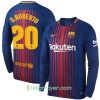 Billige Fotballdrakter FC Barcelona S. Roberto Hjemmedraktsett 2017/18 Langermet