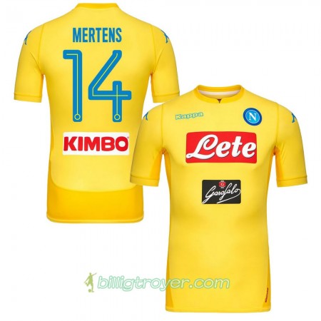 Billige Fotballdrakter SSC Napoli Mertens 14 Away Jersy 2017/18 Kortermet