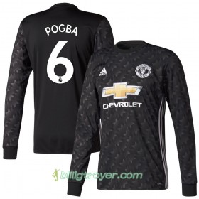 Billige Fotballdrakter Manchester United Pogba 6 Bortedraktsett 2017/18 Langermet