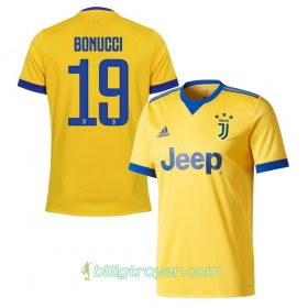 Billige Fotballdrakter Juventus Bonucci 19 Bortedraktsett 2017/18 Kortermet