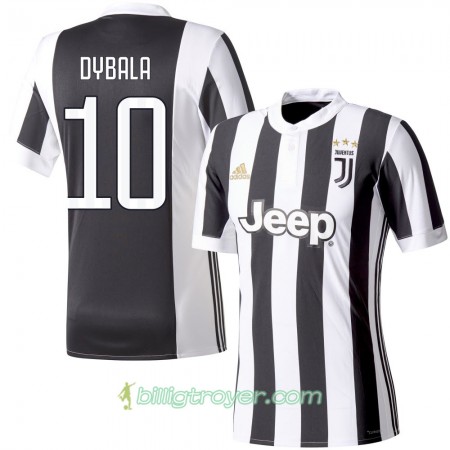 Billige Fotballdrakter Juventus Dybala 10 Hjemmedraktsett 2017/18 Kortermet