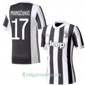 Billige Fotballdrakter Juventus Mandzukic 17 Hjemmedraktsett 2017/18 Kortermet