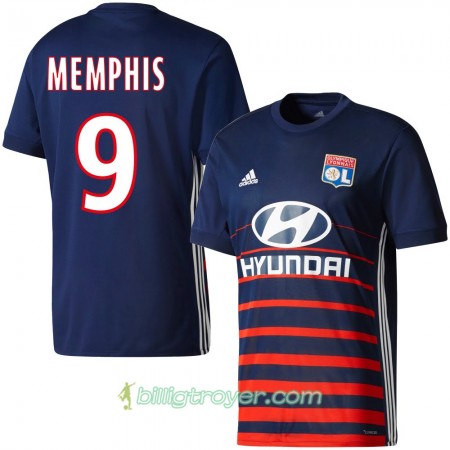 Billige Fotballdrakter Olympique Lyonnais Memphis Bortedraktsett 2017/18 Kortermet