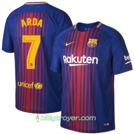 Billige Fotballdrakter FC Barcelona Arda 7 Hjemmedraktsett 2017/18 Kortermet