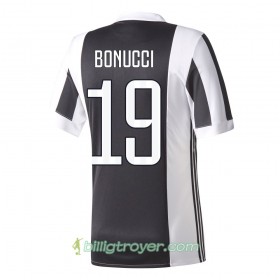 Billige Fotballdrakter Juventus Bonucci 19 Hjemmedraktsett 2017/18 Kortermet