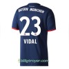 Billige Fotballdrakter FC Bayern München Vidal 23 Bortedraktsett 2017/18 Kortermet