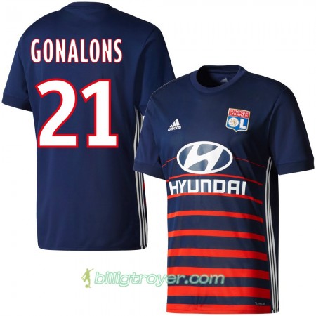 Billige Fotballdrakter Olympique Lyonnais Gonalons Bortedraktsett 2017/18 Kortermet