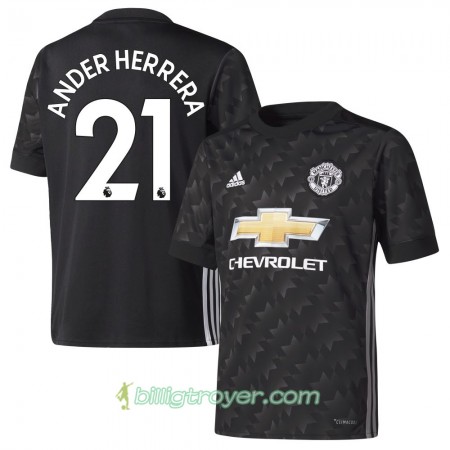 Billige Fotballdrakter Manchester United Ander Herrera Bortedraktsett 2017/18 Kortermet