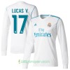 Billige Fotballdrakter Real Madrid Lucas V. Hjemmedraktsett 2017/18 Langermet