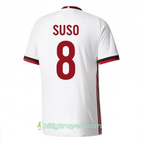 Billige Fotballdrakter AC Milan Suso 8 Bortedraktsett 2017/18 Kortermet