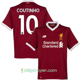 Billige Fotballdrakter Liverpool Coutinho Hjemmedraktsett 2017/18 Kortermet