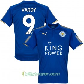 Billige Fotballdrakter Leicester City Vardy Hjemmedraktsett 2017/18 Kortermet