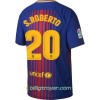 Billige Fotballdrakter FC Barcelona S. Roberto 20 Hjemmedraktsett 2017/18 Kortermet