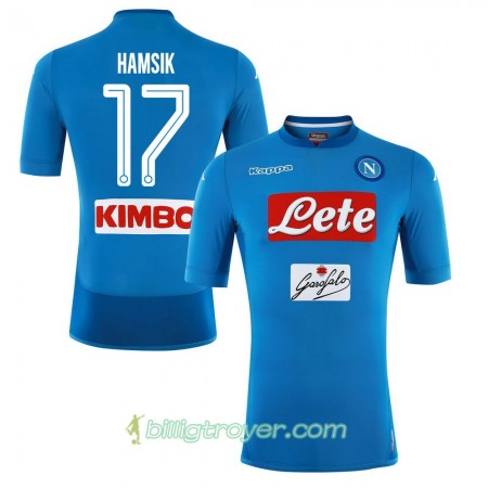 Billige Fotballdrakter SSC Napoli Hamsik 17 Hjemmedraktsett 2017/18 Kortermet