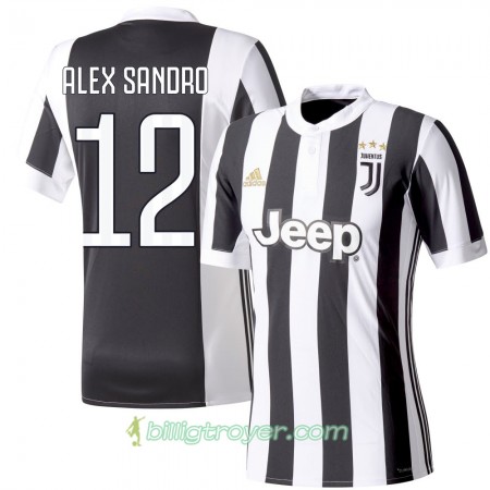 Billige Fotballdrakter Juventus Alex Sandro 12 Hjemmedraktsett 2017/18 Kortermet