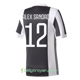Billige Fotballdrakter Juventus Alex Sandro 12 Hjemmedraktsett 2017/18 Kortermet