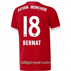 Billige Fotballdrakter FC Bayern München Bernat 18 Hjemmedraktsett 2017/18 Kortermet