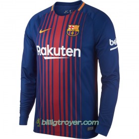 Billige Fotballdrakter FC Barcelona Hjemmedraktsett 2017/18 Langermet