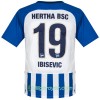 Billige Fotballdrakter Hertha BSC Ibisevic 19 Hjemmedraktsett 2017/18 Kortermet