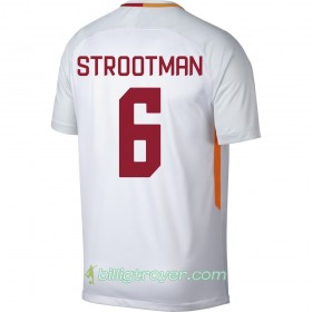 Billige Fotballdrakter AS Roma Strootman 6 Bortedraktsett 2017/18 Kortermet