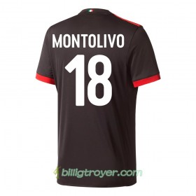 Billige Fotballdrakter AC Milan Montolivo 18 Tredjedraktsett 2017/18 Kortermet