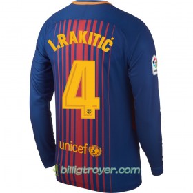 Billige Fotballdrakter FC Barcelona I. Rakitic Hjemmedraktsett 2017/18 Langermet