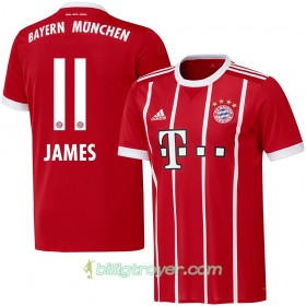 Billige Fotballdrakter FC Bayern München James 11 Hjemmedraktsett 2017/18 Kortermet