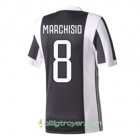 Billige Fotballdrakter Juventus Marchisio 8 Hjemmedraktsett 2017/18 Kortermet