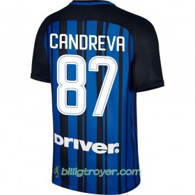 Billige Fotballdrakter Inter Candreva 87 Hjemmedraktsett 2017/18 Kortermet