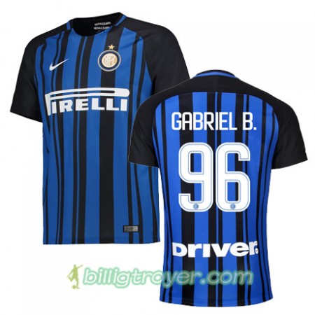 Billige Fotballdrakter Inter GABRIEL B 96 Hjemmedraktsett 2017/18 Kortermet