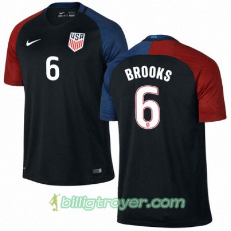 Billige Fotballdrakter USA JOHN BROOKS Bortedraktsett 2016/17 Kortermet