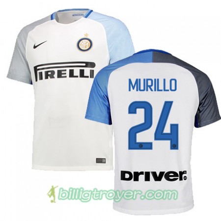 Billige Fotballdrakter Inter MURILLO 24 Bortedraktsett 2017/18 Kortermet