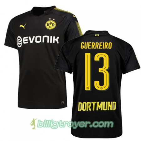 Billige Fotballdrakter Borussia Dortmund GUERREIRO 13 Bortedraktsett 2017/18 Kortermet