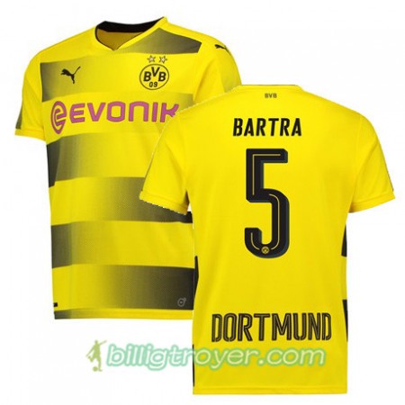 Billige Fotballdrakter Borussia Dortmund BARTRA 5 Hjemmedraktsett 2017/18 Kortermet